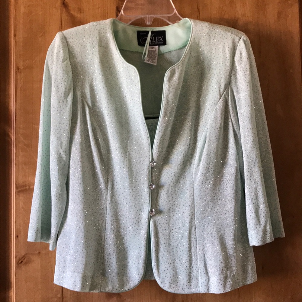 Women’s Mint Green Evening Jacket 2-piece set